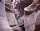 Abstieg in den Antelope Canyon